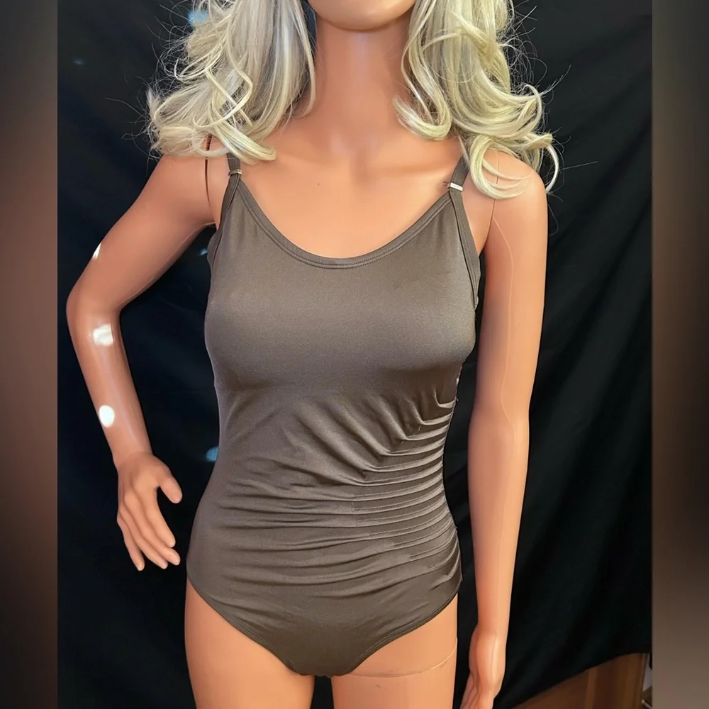 CALVIN KLEIN Draped Starburst One Piece Swimsuit - Picture 3 of 16